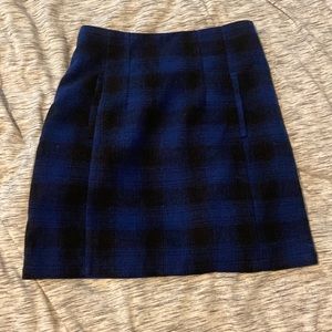 Delia’s plaid blue skirt XS
